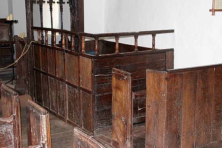 Culbone - Detail of Box Pews